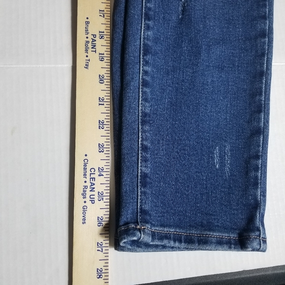 JUDY BLUE DISTRESS STRAIGHT LEG RAINBOW JEANS SIZE 3/26 - Picture 7 of 16